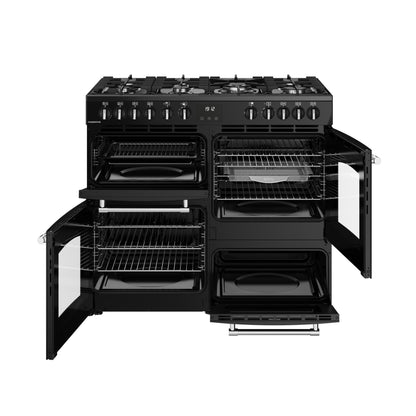 Belling RCA Farmhouse 100DF 100cm Dual Fuel Range Cooker 444411829 Black