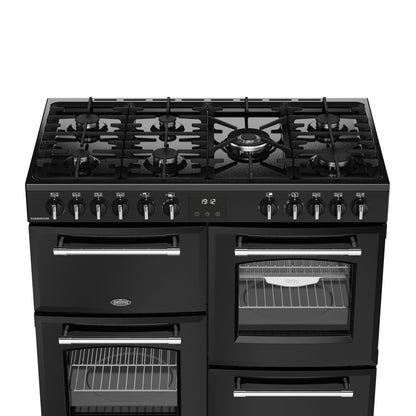 Belling RCA Farmhouse 100DF 100cm Dual Fuel Range Cooker 444411829 Black