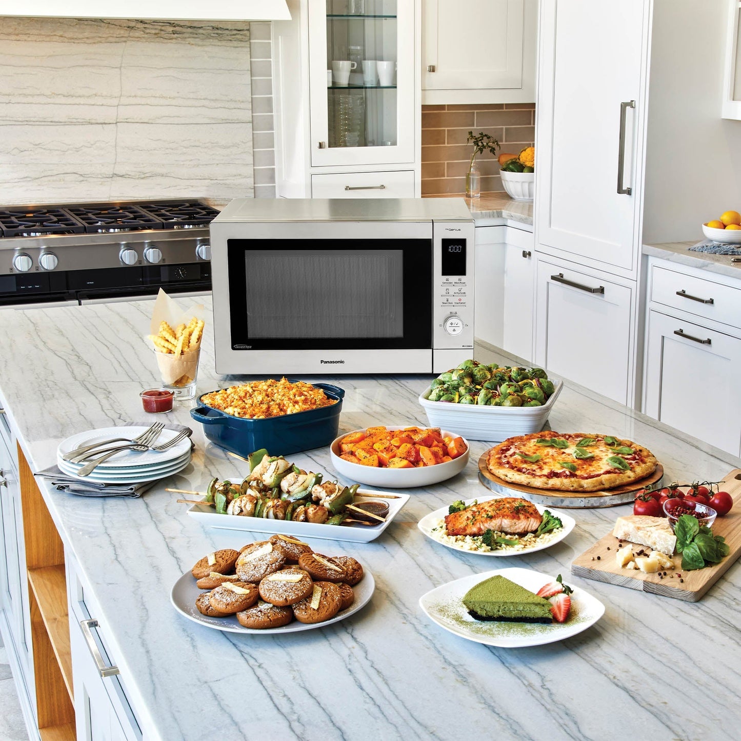 Panasonic 4-in-1 Air fryer Combi Microwave - Stainless Steel